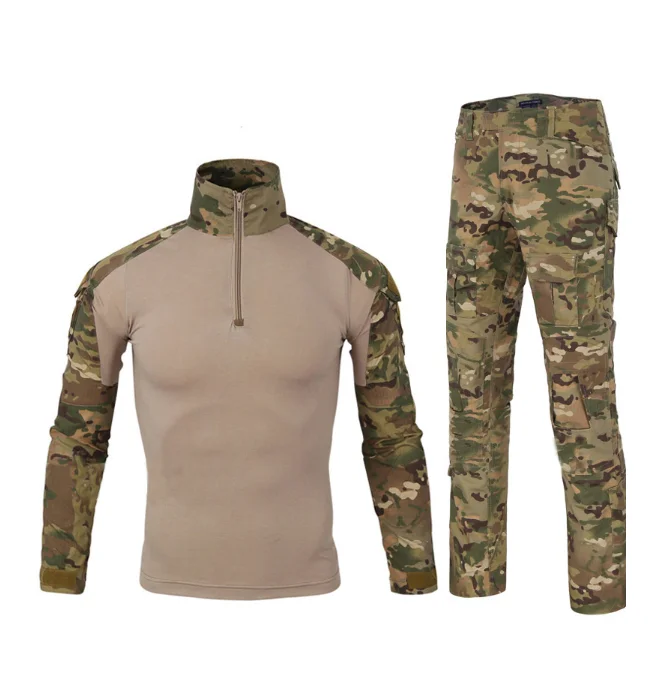 Alta Calidad Uniforme Militar De Camuflaje Táctico De Manga Alta Calidad Uniforme Militar De Camuflaje Táctico De Manga