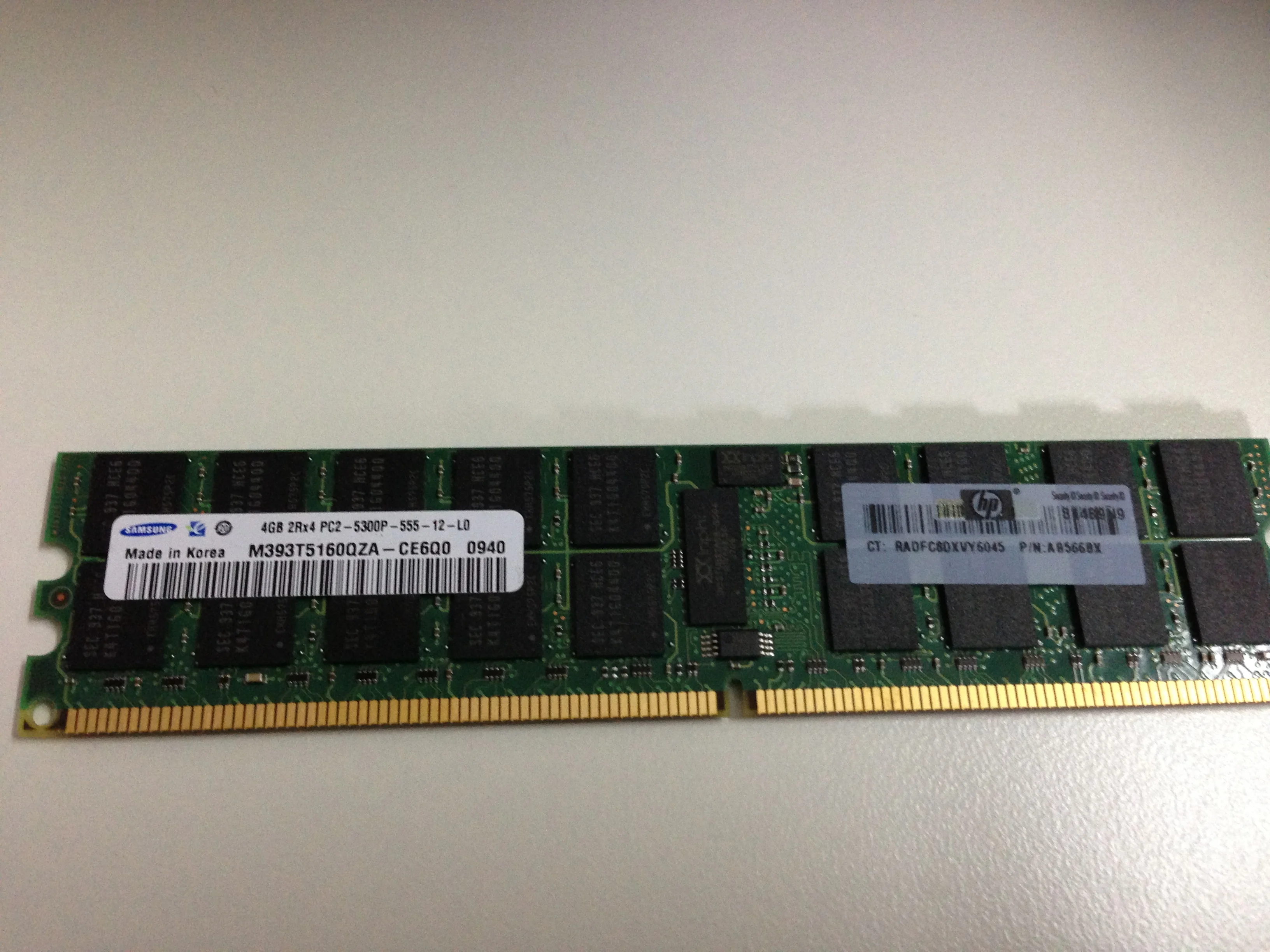 
 HPE AB566BX 4GB DDR2 PC2-5300R 667MHz ECC зарегистрированная Серверная Память RAM  