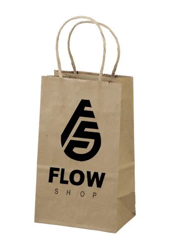 2019 высококачественные коричневые пакеты для покупок из крафт-бумаги с