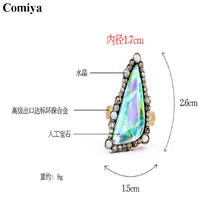 Hot selling vintage stone ethnic fashion rings for women bohemian trendy anillos statement accessories anel feminino