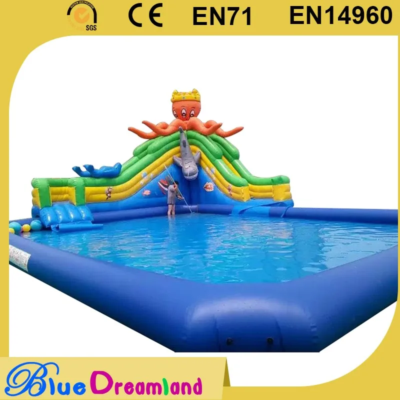 outdoor commercial inflatable amusement water park