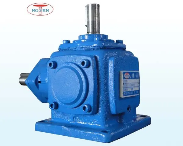 Ratio 1:1 Right Angle or 90 Degrees Multiplier sealed Gear Box /gear Speed Reducer with 3 Shafts