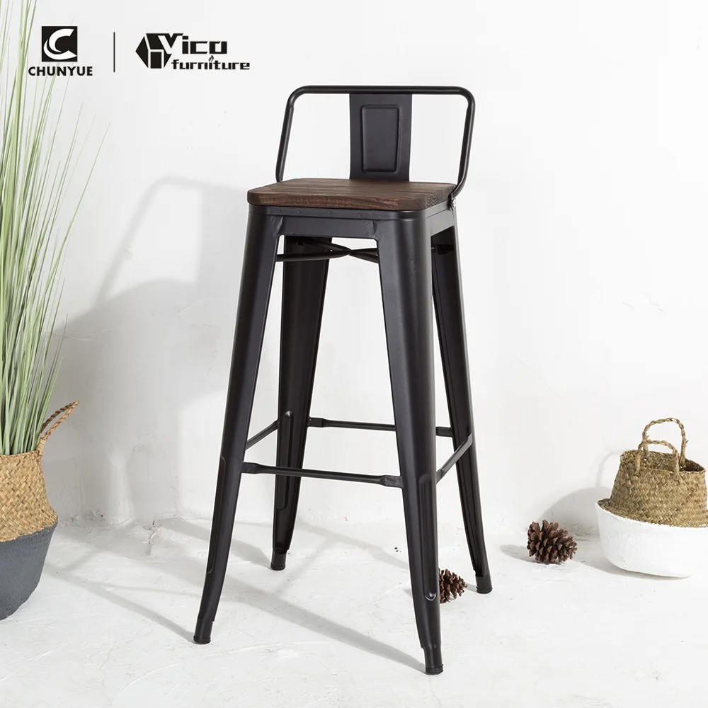 Black Metal First Used Funny Restaurant Hight Bar Stools Buy Metal Iron Chair