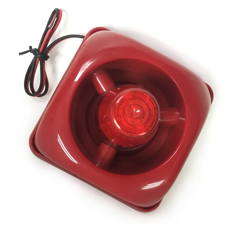 100db Fire Alarm System Sounder Warning Siren with Strobe