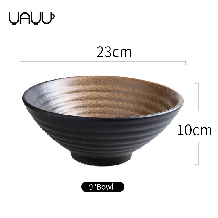  9 inch ceramic noodle ramen bowl for home and kitchen-59