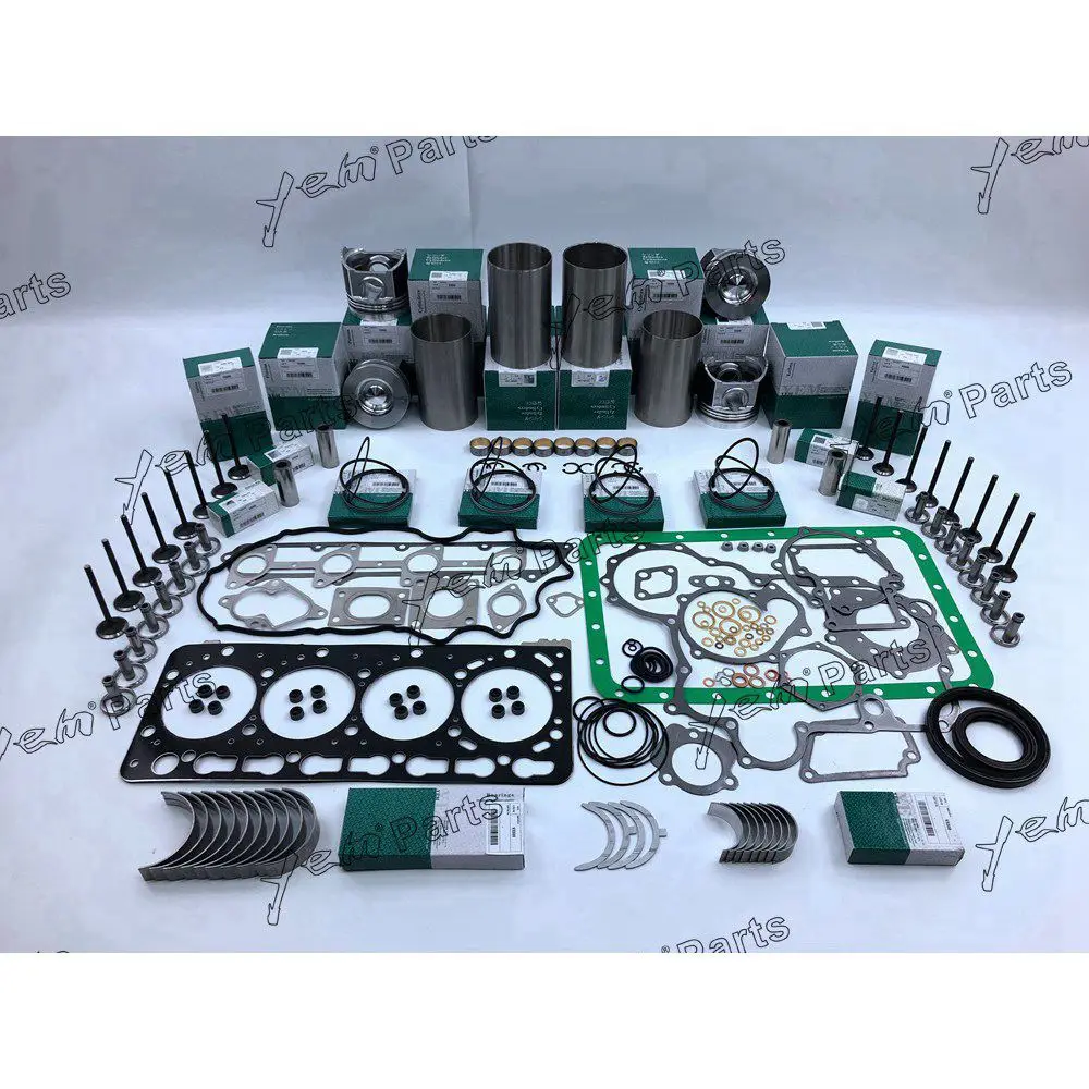 V3300T V3300 Engine Rebuild Kit With Gasket Kit Engine Valves Bearings Set for Kubota