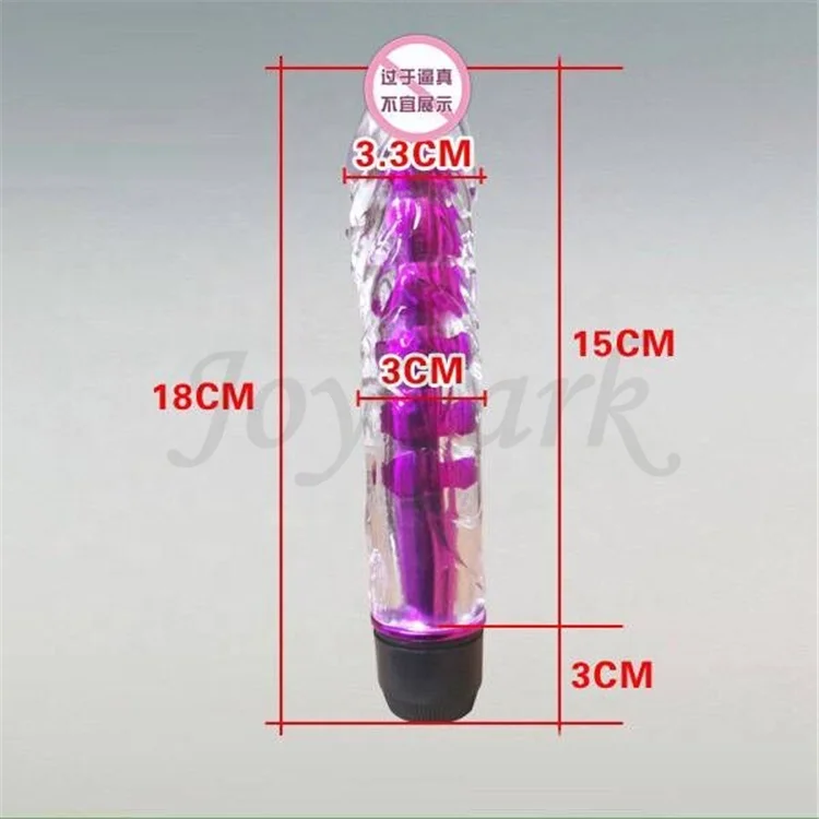 JoyPark Wholesale Clitoral Toy Vibrating Electric Dildo Vibrators Lighted Phthalate-Free Soft Waterproof for Women