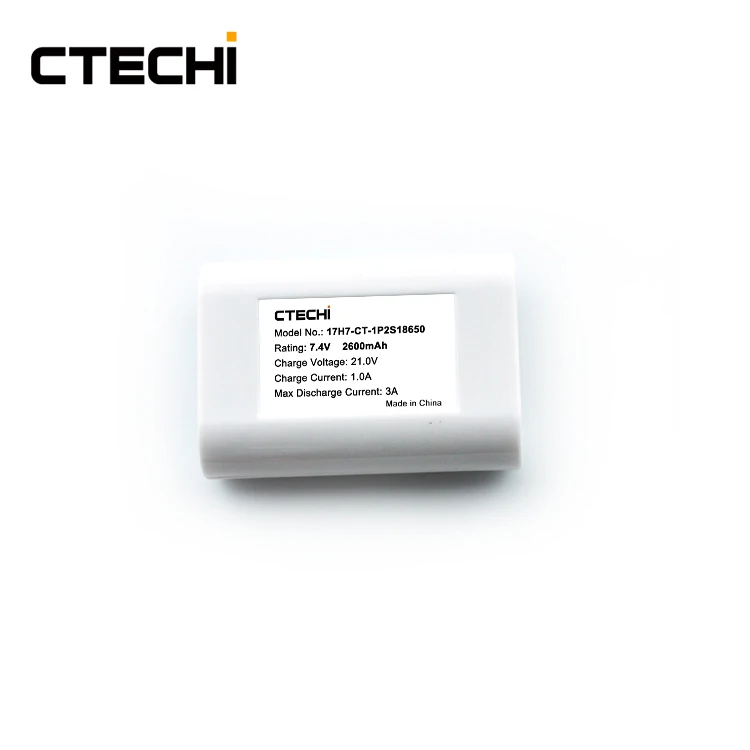 CTECHi OEM Rechargeable LED Indicator Lithium 7.4V 2600mah 18650 Electric Heated Jacket Battery