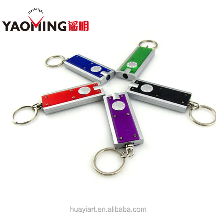 Оптовая продажа OEM портативный ABS светодиодный подарок брелок мини фонарик карманный рекламный в светодиодных