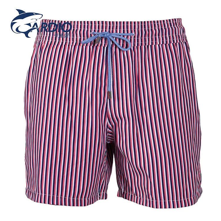 Wholesale Customize Latex Free Swimsuits Washed Swim Shorts for Men Short Swim Trunks