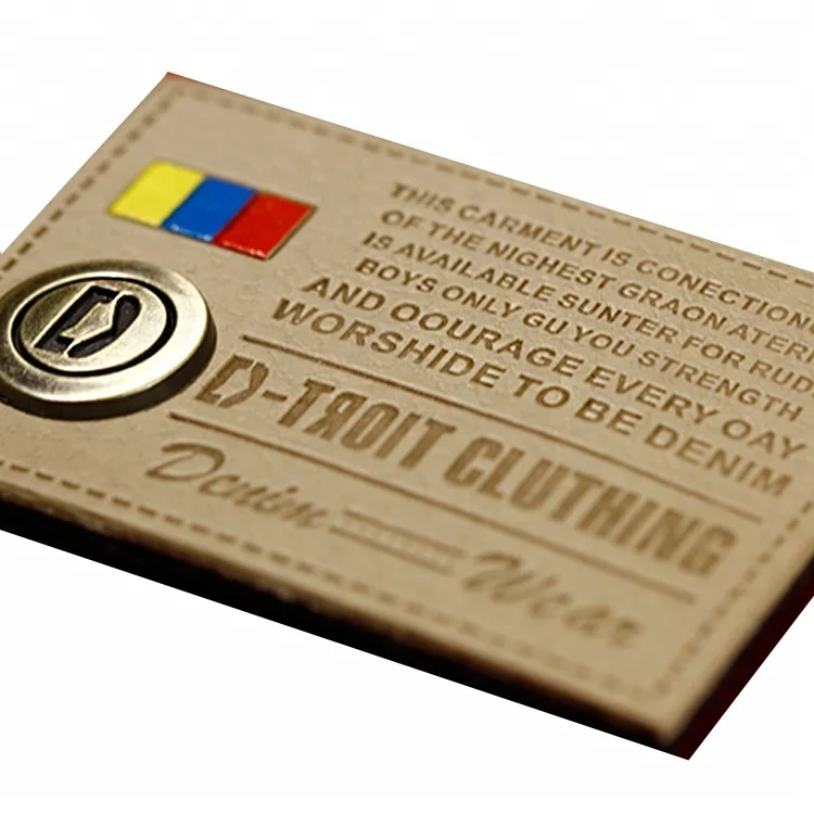 Индивидуальный дизайн частный бренд кожаные джинсы металлическая этикетка Pu с металлическим логотипом кожаным металлические пользовательские патчи