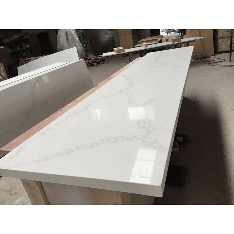 Spark White Quartz Stone Countertop With Perfect Price
