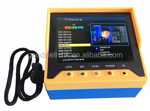Handheld Testing Tv Alibaba.com: 3.5 Inch handheld digital TV satellite finder, CE/BV/ISO ...