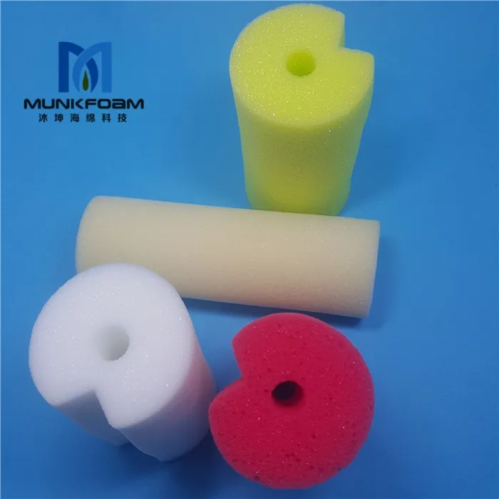 Endoscope Cleaning Sponge Circular Hole Support Customized Cylindrical