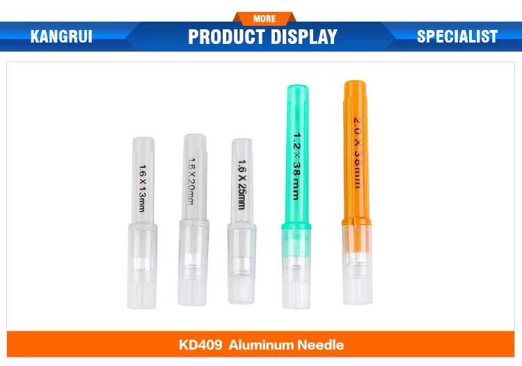 Cettia Hard Pack Disposable Aluminum Hub Hypodermic Needles For Animal