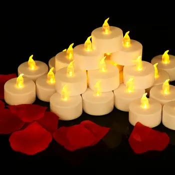 Mini Flameless Flickering Tea Lights Candle Low Price with Battery CR2032 LED Tea Light Candle for Wedding Christmas Party