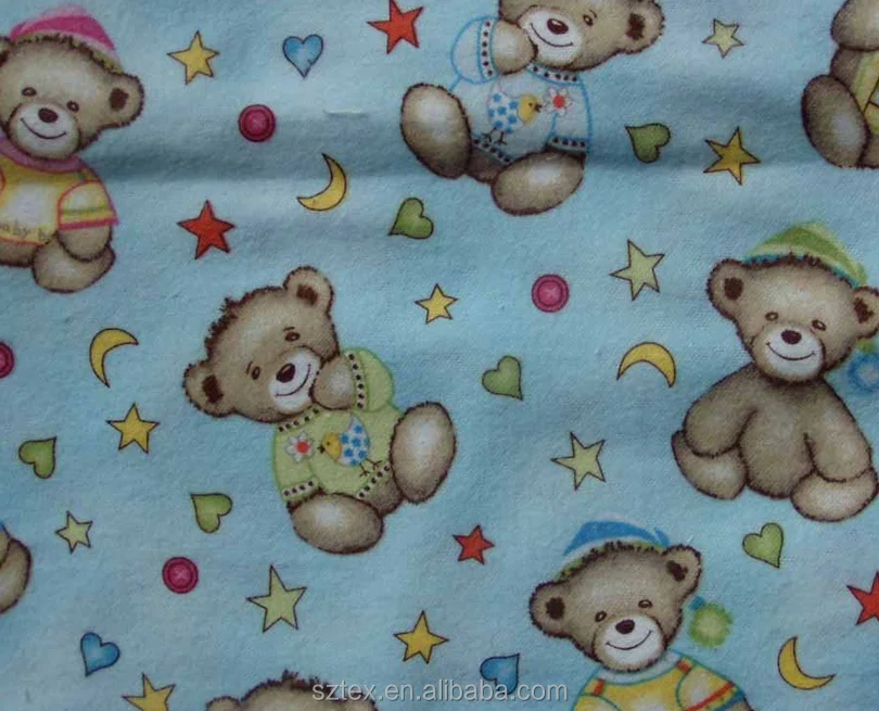 Китайский поставщик, симпатичная мягкая матовая 100% хлопчатобумажная фланелевая ткань 20x10 для простыни/детского одеяла/одежды