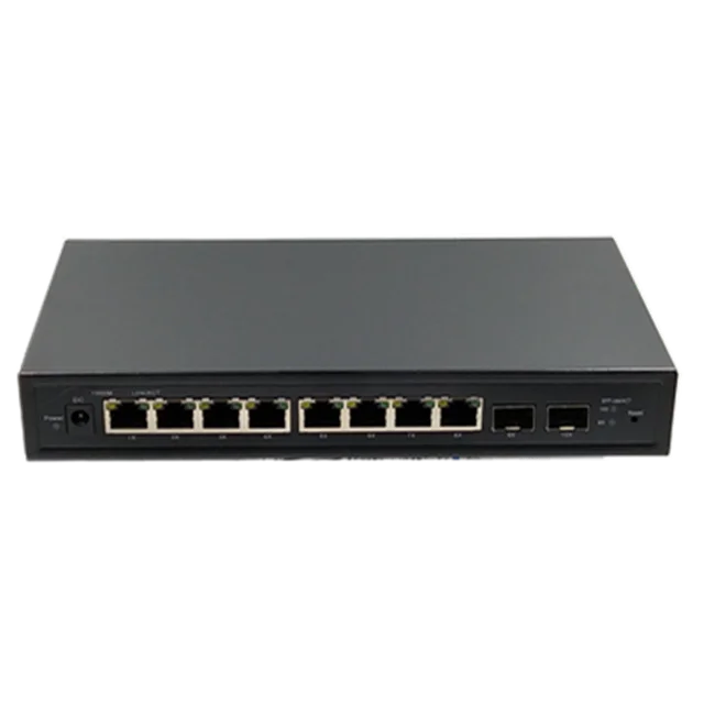 2つのSFPポートを備えた8ポートギガビットイーサネットリバース