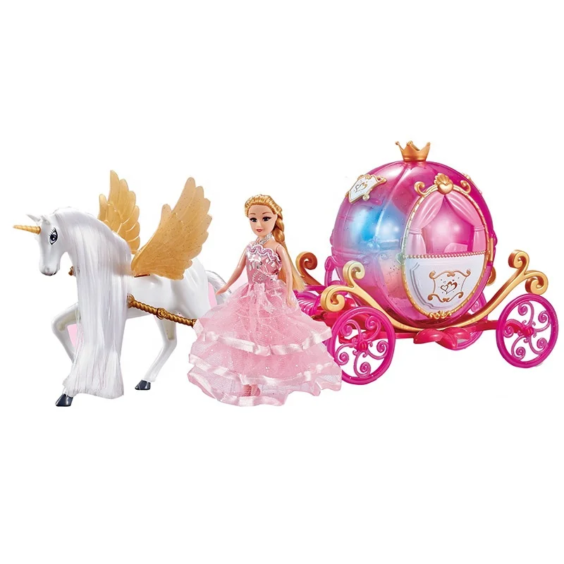 princess doll and carriage