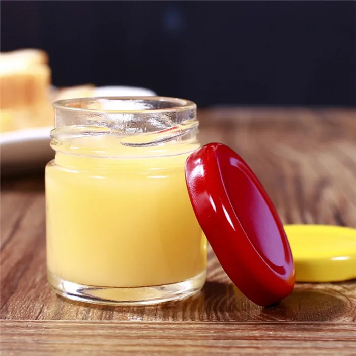 50ml 70ml 75ml Glass Jam Jar Mini Glass Jars for Jam Honey Cubilose