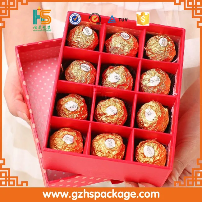 Оптовая розовый картон бумага подарки домашнее шоколад подарочная коробка/коробка конфет