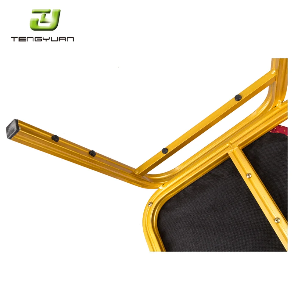 Оптовая продажа стулья для банкетных залов с золотой металлической