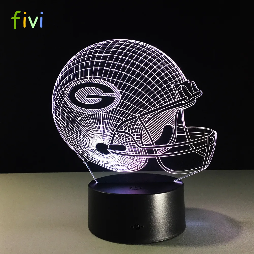 Green Bay Packers Sign Glass Wall Art Helmet - Ozone Billiards