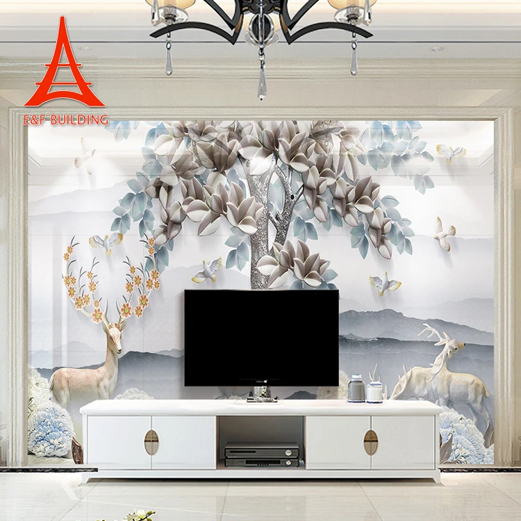 Direct Factory Sale Custom Size Natural Marble Stone Slab Tiles for Modern Landscape Background Wall Tiles Competitive Price
