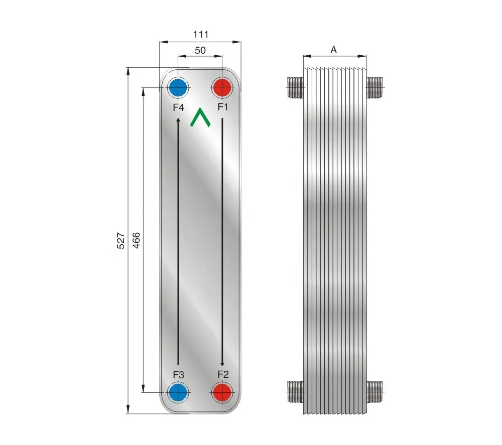 FHC052 CB52 B25 WP5 теплообменник с паяными пластинами