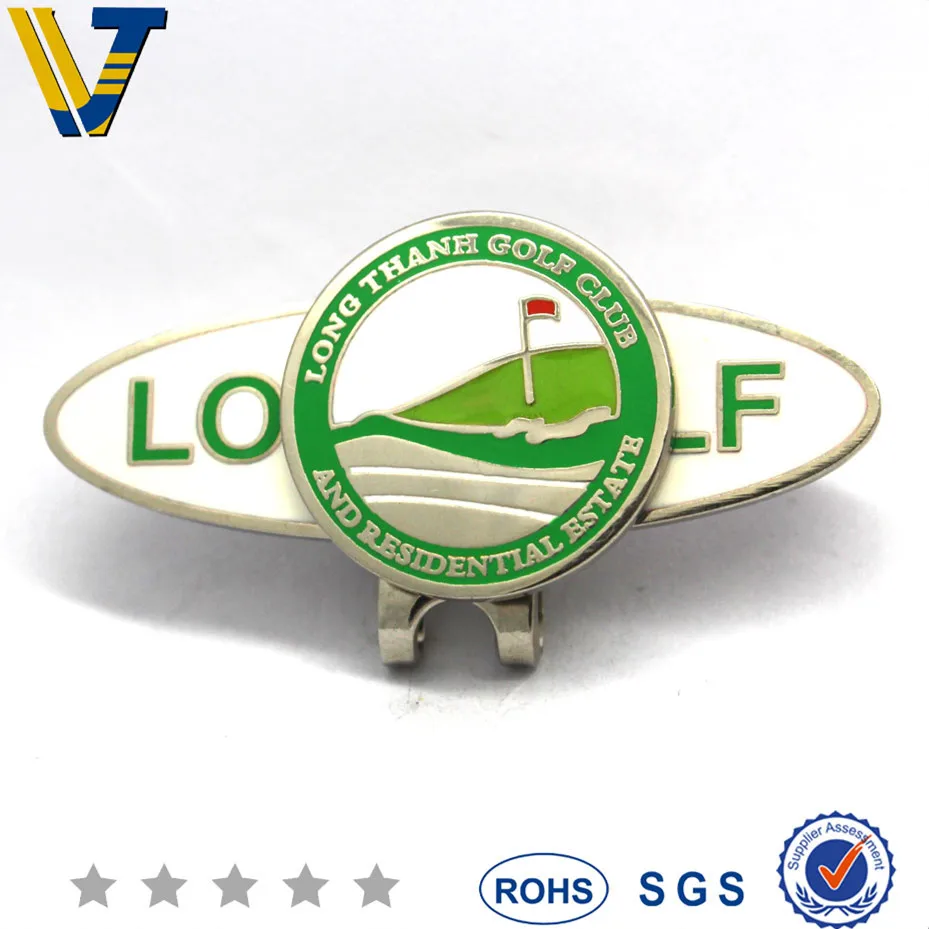 
Профессиональные Заказные Магнитный маркер мяча для гольфа на клипсе; Крепящиеся к шляпе 