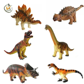 UKENN plastic educational toys animal model 3D dinosaur rubber