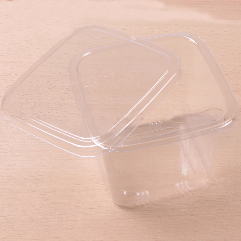 Accept Custom Clear Food Takeout Box Plastic Cup Salad Takeaway Box Ice Cream Cup Jelly Biscuits Packaging Pet Plastic Asia