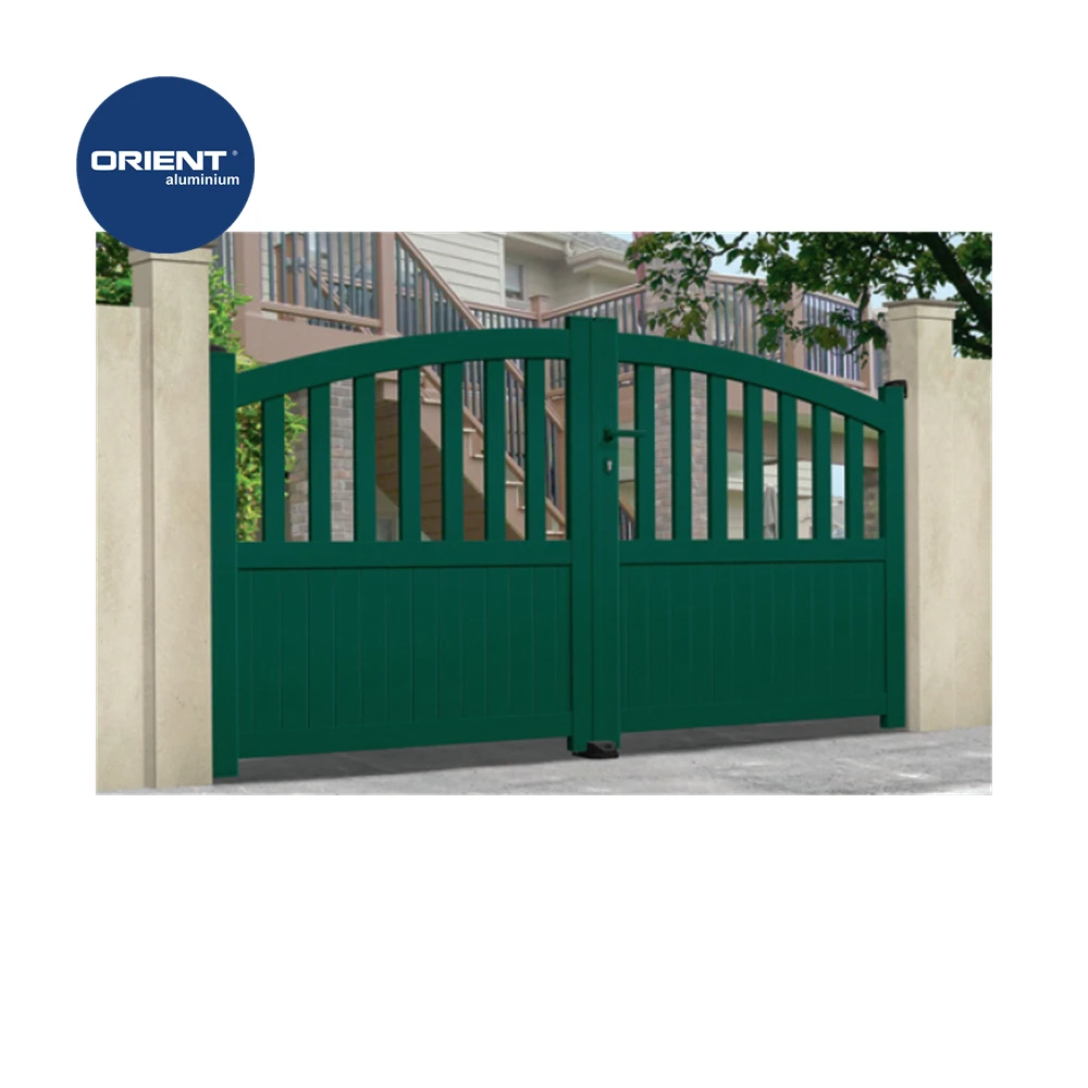 Main Gate Designs Aluminium Standard Size of Main Gate Cow and Gate Milk Powder Swing Gates Withelectric Motor