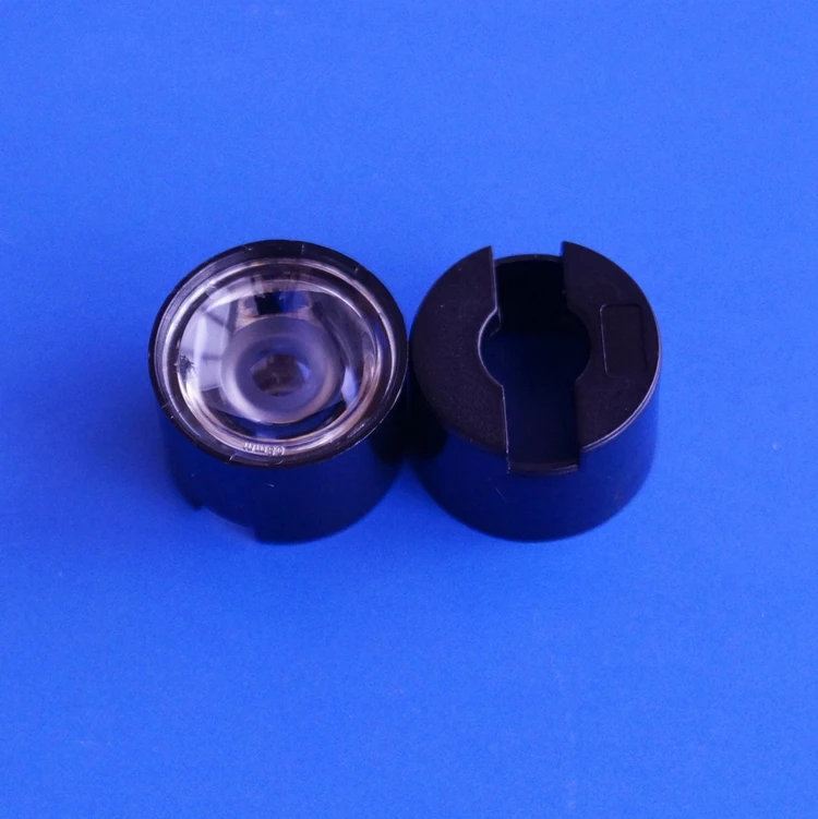 17mm Clear Surface Optical High Power PMMA Led IR Lens With Black Holder