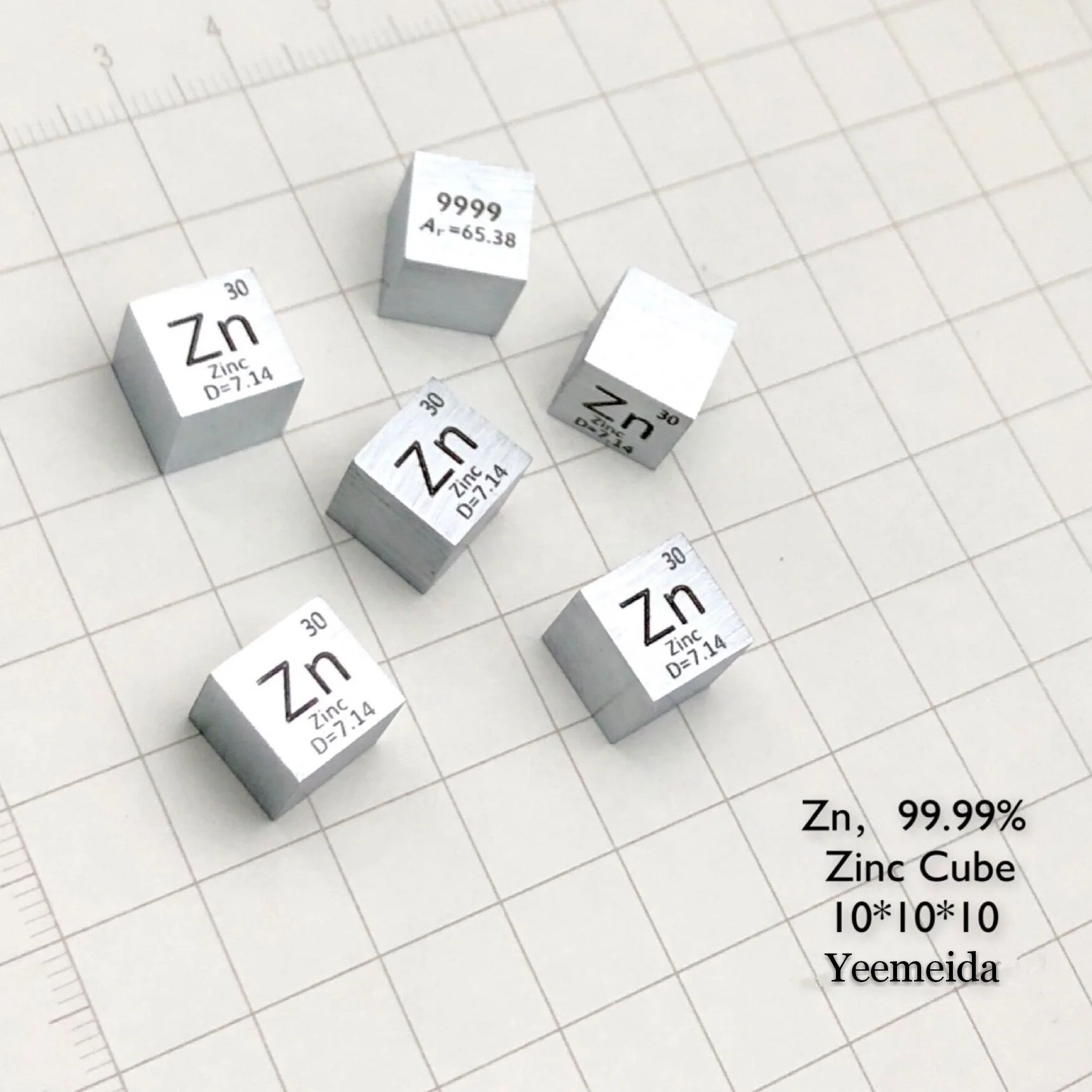 0,4 kg Zink-Würfel a ca. 3 cm³, Feinzink Zn 99,995% Metall 400 g Feuerverzinken 0,4 kg Zink-Würfel a ca. 3 cm³, Feinzink Zn 99,995% Metall 400 g Feuerverzinken