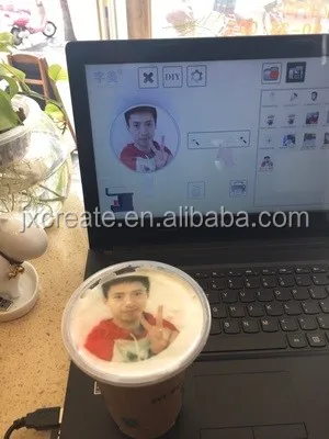 Art Coffee Drinks Printer Food Printer Chocolate Printer With Customs Own Logos/Pictures with 4 Colors 100ml Edible Ink