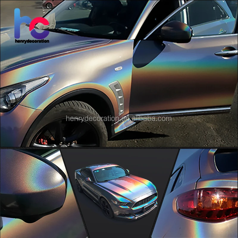 Grey Prisma Laser Holographic Rainbow Car Wrap Vinyl Sticker - China  Rainbow Vinyl, Laser Vinyl