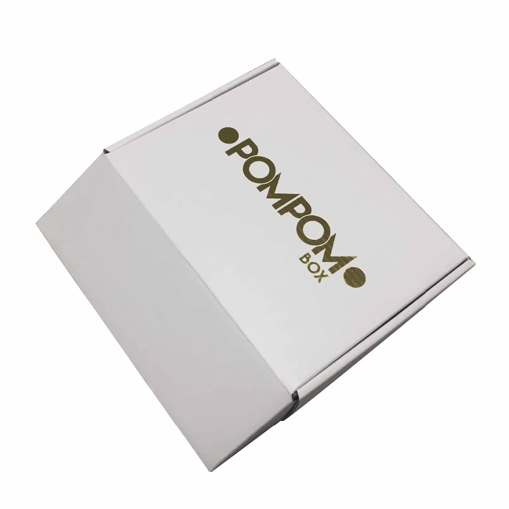 Печатная упаковочная картонная коробка с задним логотипом