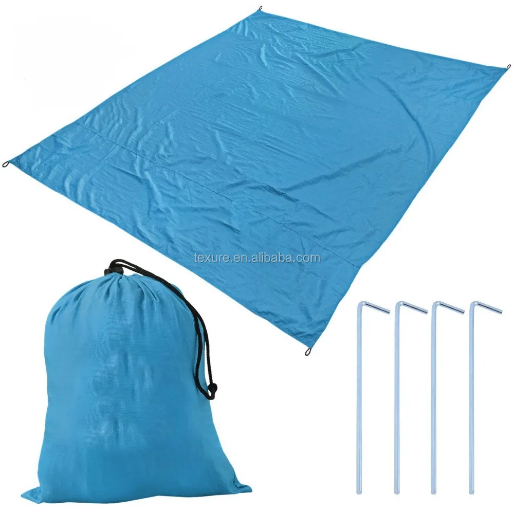 XXL in Compact Storage Bag Beach Blanket/Mat Sand Free Durable Parachute Nylon 