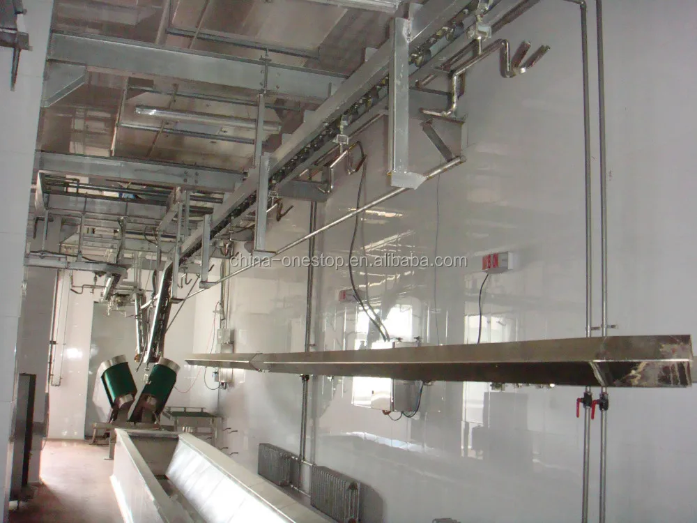 Sheep slaughtering equipment-lamb and sheep automatic bleeding line bleeding conveyor