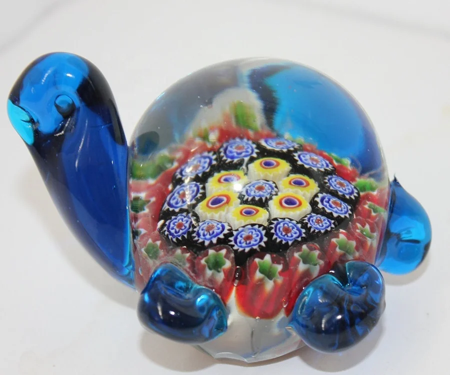 Murano Decorative Handmade Blown Art Glass Turtle