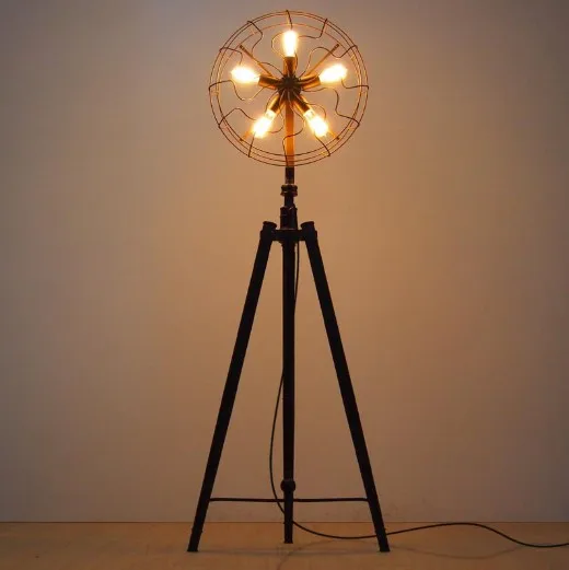 edison fan floor lamp