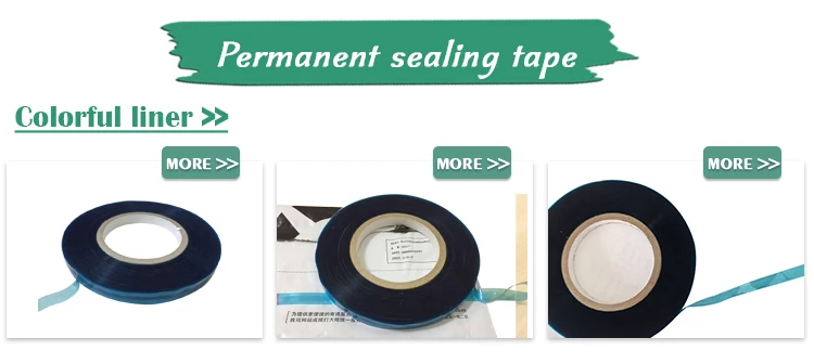 8mm Glue 15mm Film Width Destructive Courier Bag Permanent Sealing Tape with Super Adhesion Performance details