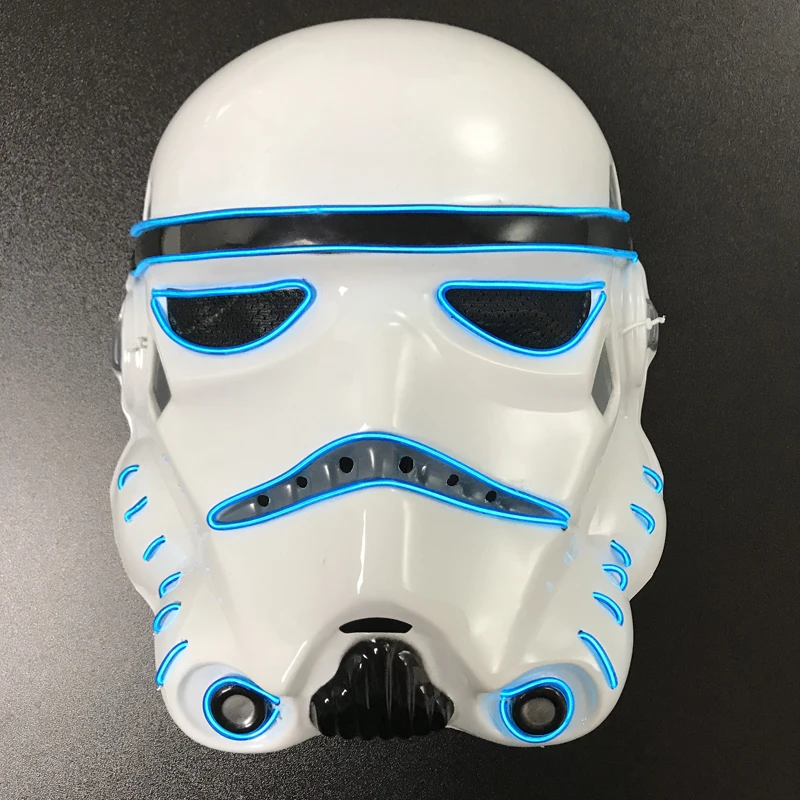 Rave Party Terrorist  Lights up LED  Horror Mask, Halloween Fear EL Mask