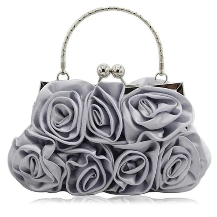 Ladies Purse Silver Rose Handbags Price Silver Rose Purse Price