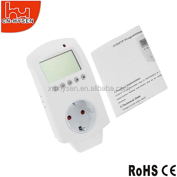 HY02TP Weekly Programmable Room Thermostat Used for Electric Heating