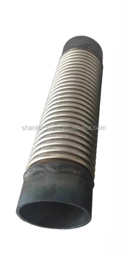Tuyau D'échappement pour Générateur, 300cm Tuyau D'échappement Silencieux Chauffage Auxiliaire Silencieux D'échappement Voiture Tuyau D'échappement acier Inoxydable avec Deux Colliers Acier Inoxydable