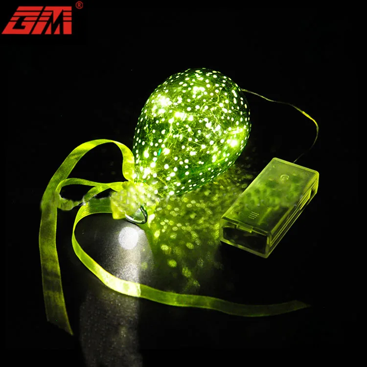 China supplier blowing party decorations supplies led light up bubble balloons for celebration