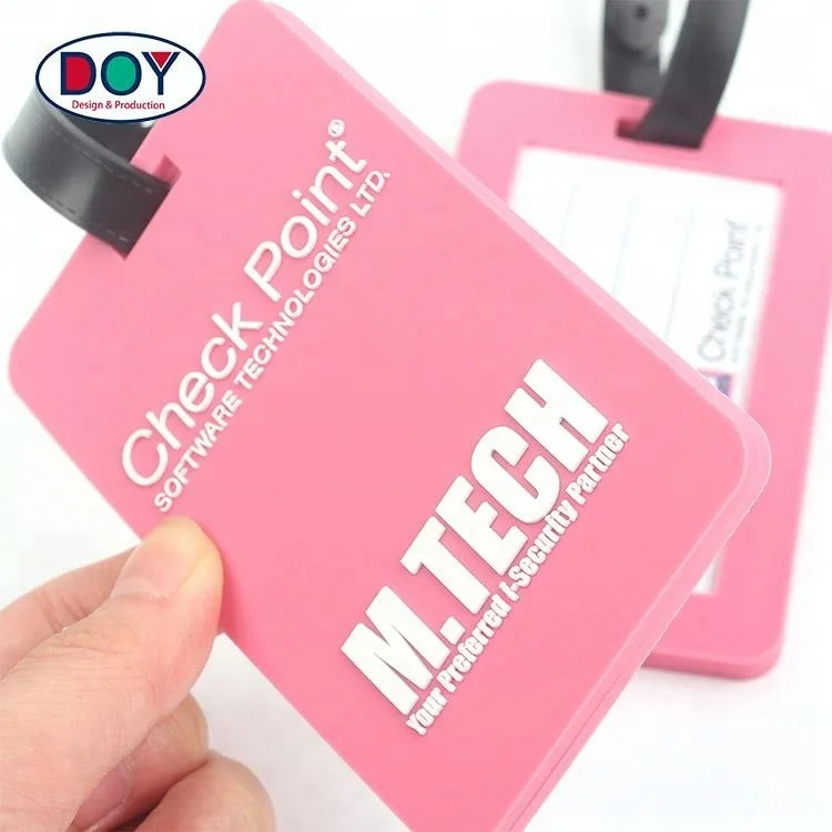 Custom Injection Labels - Soft PVC Travel Luggage Tags