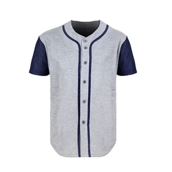 Source plain white baseball jersey with red strip on m.
